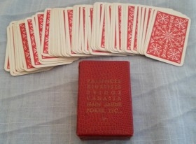 Baraja de cartas de póker en miniatura