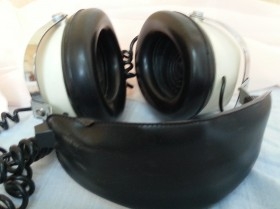 Auriculares vintage. Marca Eudel.