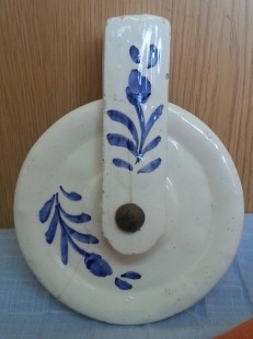 Polea. Garrucha en cerámica. Años 80