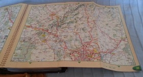 Mapa de carreteras vintage de BP.