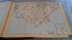 Mapa de carreteras vintage de BP.