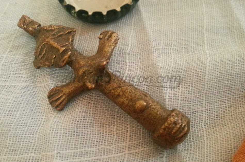 Icono religioso Hindú en bronce. Icono religioso Hindú en bronce.