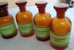 Frascos de Farmacia. Colección de 6 unidades.