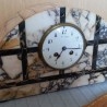 Reloj de chimenea en mármol. Magnífico reloj. Años 60-70.