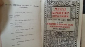 Libro religioso. Misal completo. Año 1946