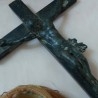 Crucifijo antiguo. En madera y bronce. Old crucifix.