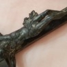 Crucifijo antiguo. En madera y bronce. Old crucifix.