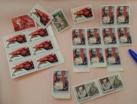 Sellos nuevos. Colección sellos rusos de los años 60.