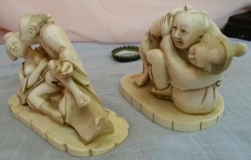 Figuras eróticas. Colección Kamasutra. Fabricadas en resina. Eróticas.