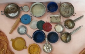 Cacharros de cocina. Miniaturas de colección. Años 60-70