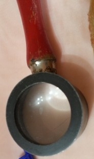 Lupa vintage. Años 70.