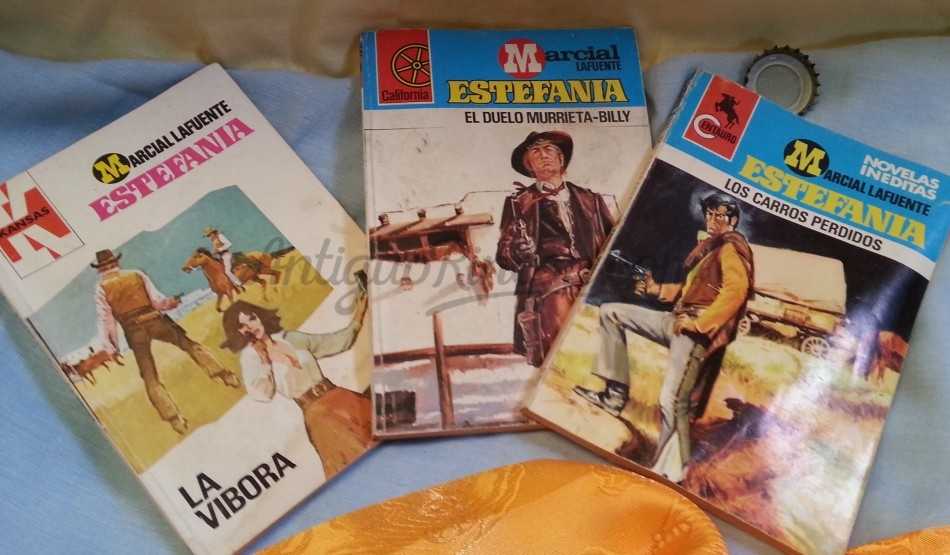 Novelas del Oeste. ESTEFANIA. 3 NOVELAS de Marcial Lafuente.