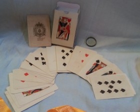 Baraja de cartas para juego PIQUET. Réplica de los años 70.