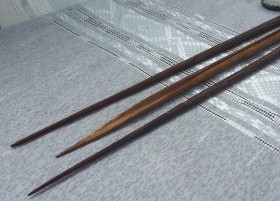 Punta de lanzas artesanales. Origen Papúa