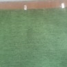 Cortina. Tela tipo saco. Verde. 266 cm * 136 cm.