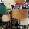 Lámparas antiguas o vintage. Gran cantidad de lamparas de pie