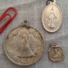 Medallas religiosas viejitas. 3 Unidades.