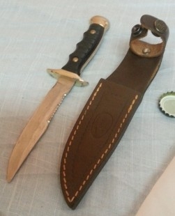 Cuchillo de monte. Marca MM. Objeto de colección