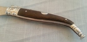 Navaja antigua de bolsillo. Fabricada en Albacete.