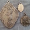 Medallas religiosas viejitas. 3 Unidades.