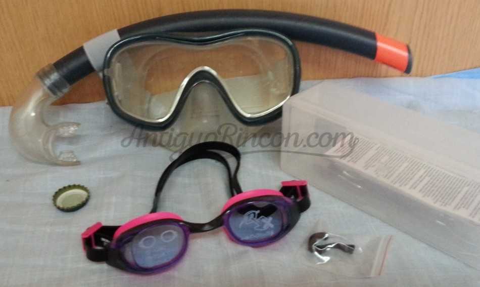 Gafas de buceo. Pareja. Prácticamente nuevas.