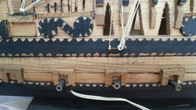 Barco. Maqueta galeón en madera. Impresionante tamaño.