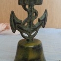 Campanilla de mesa. Mango Ancla marinera. Estilo vintage.