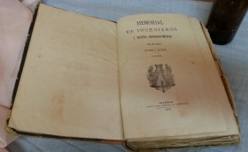 Libro antiguo. Comandancia Ingenieros de Melilla. Año1875.