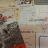 Documentos antiguos. Legajos para decoración a atrezzo.