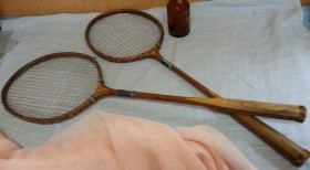 Raquetas de bádminton. Años 40. Muy buen estado