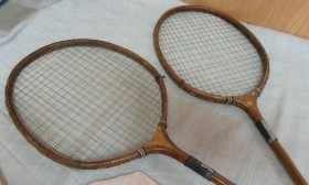 Raquetas de bádminton. Años 40. Muy buen estado