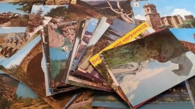 Postales viejas. Cantidad y variedad de postales.