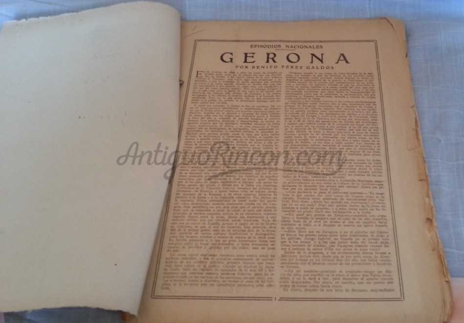 Episodios Nacionales Por Benito Pérez Galdós. GERONA. Año 1928.