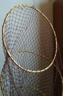 Nasa de pesca. Aros en madera.