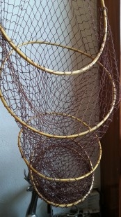 Nasa de pesca. Aros en madera.