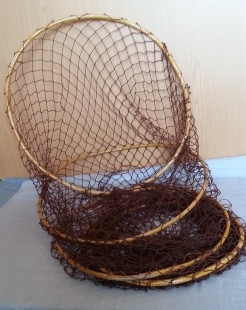 Nasa de pesca. Aros en madera.