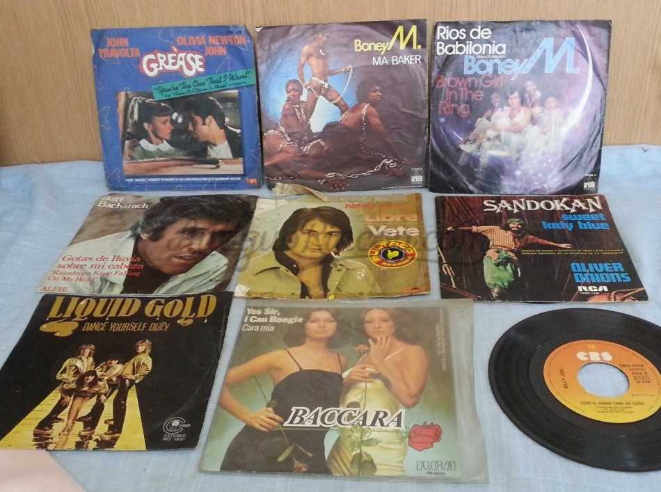 Discos Singles Música POP. Colección de 9 discos.