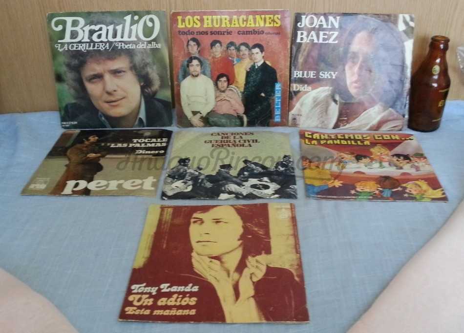 Discos Singles Música POP. Colección de 7 discos.