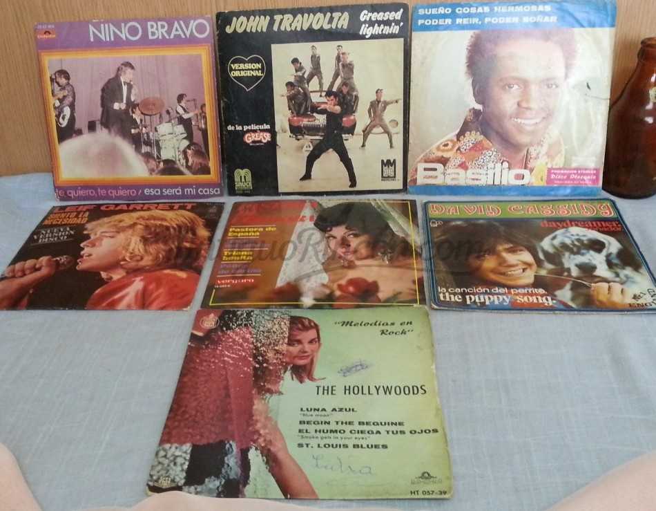 Discos Singles Música POP. Colección de 7 discos.