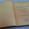 Libro antiguo de Gramática Italiana. Ollendorff reformado.