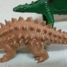 Dinosaurios de juguete. Fabricados en plástico y goma.