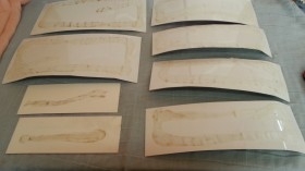 Señales de atención en plástico. 11 unidades.