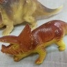 Dinosaurios de juguete. Fabricados en plástico y goma.