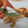 Dinosaurios de juguete. Fabricados en plástico y goma.