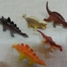 Dinosaurios de juguete. Fabricados en plástico y goma.