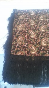 Mantilla. Años 80. Estilo vintage.