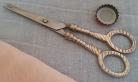 Tijeras antiguas de costura. Años 70.
