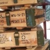 Cajas de madera. Militares de munición. Fuertes y pesadas. 4 unidades.