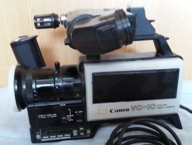 Cámara de vídeo Marca CANON VC 10. Objeto vintage. Años 80.