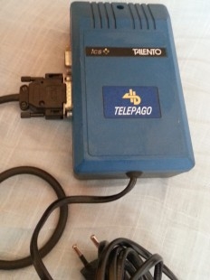 Datáfono. Tarjetero vintage. Funcionando.